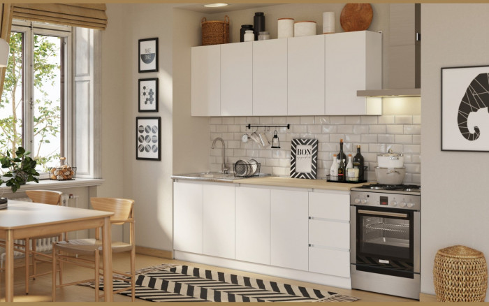 Кухня ЛДСП Челси 2000 (графит)