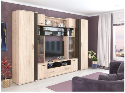 Гостиная Оскар-18, композиция 2, сонома/венге