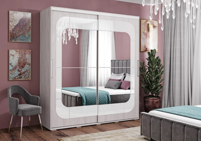 Шкаф-купе с зеркалом Крафт-7