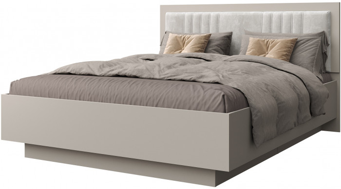 Кровать двуспальная 160х200 "Виола" - Персидский жемчуг/Шаде песочный