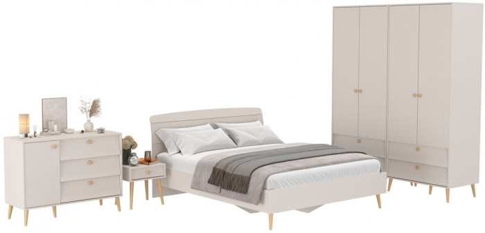 Афина Спальня 37-1600, кашемир серый