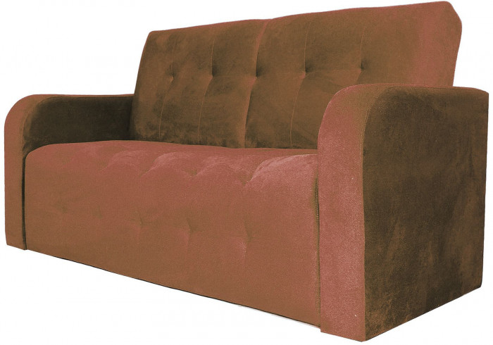 Диван прямой, материал велюр, цвет коричневый, для офиса, дома, гостиной, кухни Оксфорд