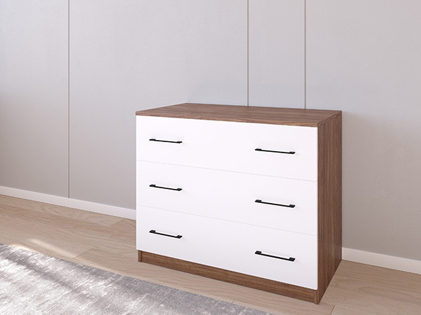 Комод 01/16 90х50х75 Кастелло Бренди/Белый