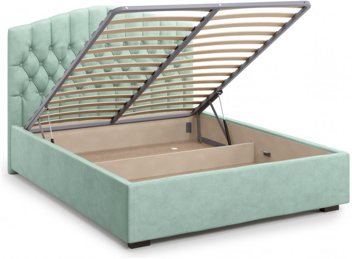 Кровать Lugano 160 с подъемным механизмом, Velutto 14