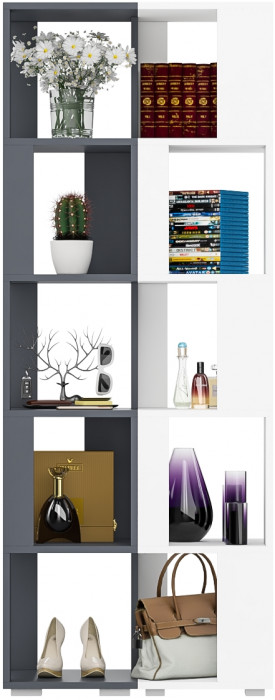 Стеллаж СВК 2 шт., графит/белый