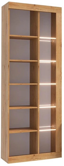 Прага Модульная Гостиная, вариант №4, вотан/Белый глянец