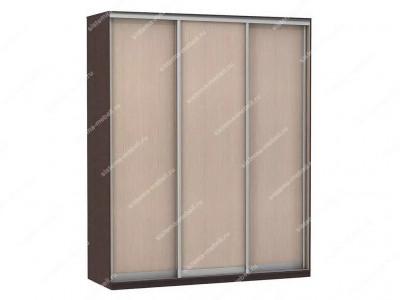 Шкаф купе Модерн 1776х450 3-х дверный 3-х секционный глухой венге/ясень