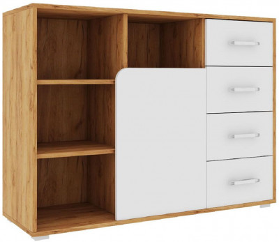 Дастин Комод Дуб Крафт золотой / Белая Аляска