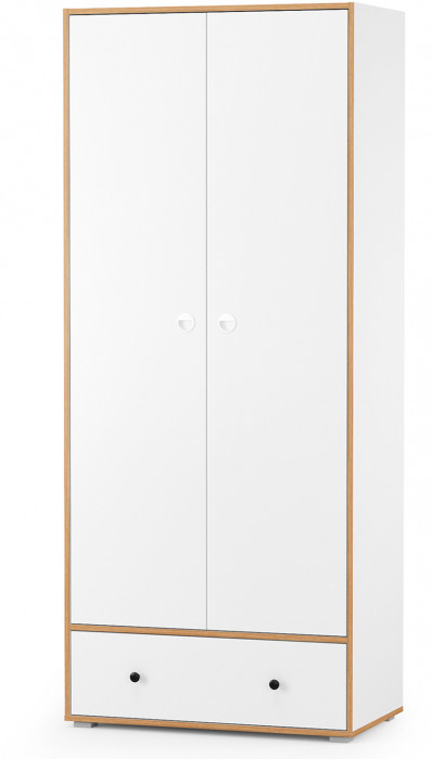 Вуди Компоновка № 26, цвет белый премиум/дуб крафт золотой, ШхГхВ 306х52,7х205 см., универсальная сборка