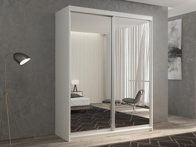 Шкаф-купе Кааппи 1 Белый Бриллиант 140х45х230 см