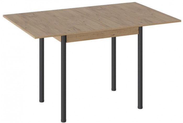 Родос Тип 2 стол с опорой d40 (Черный муар/Ателье темный)