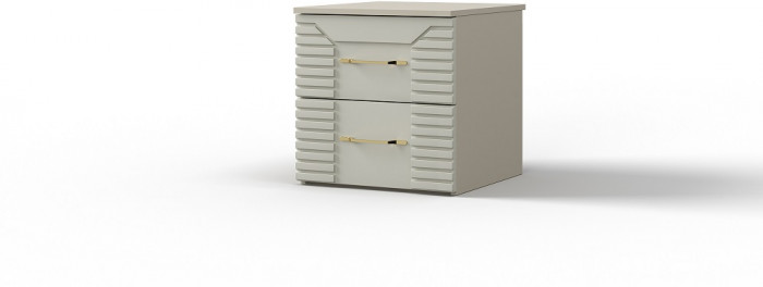 Прикроватная тумбочка "Карлин" - Персидский жемчуг/Шаде песочный