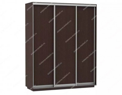 Шкаф купе Модерн 1776х450 3-х дверный 2-х секционный глухой венге