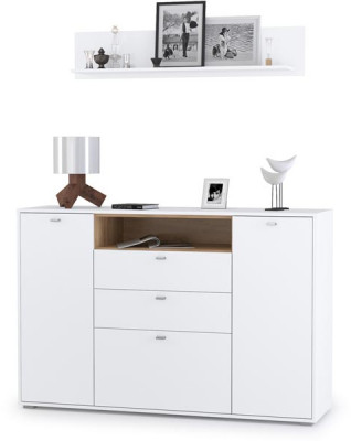 Бэль № 05, цвет дуб крафт золотой/белый премиум, ШхГхВ 149,2х43х180 см.