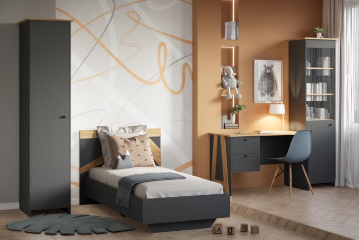 Стол письменный Теодора 2Я, Графит