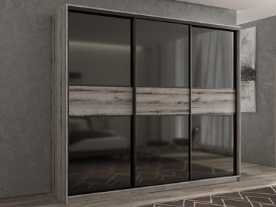 Шкаф-купе Кааппи 12 Эвок Окаменелый 250х45х230 см