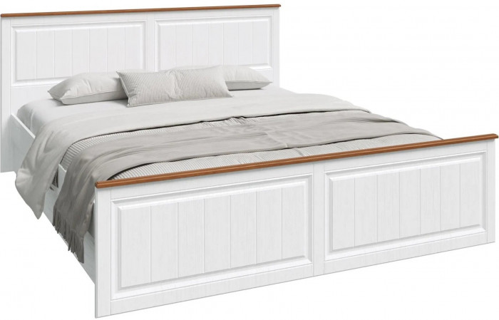 Модульная спальня Валенсия (Белый матовый / Орех)