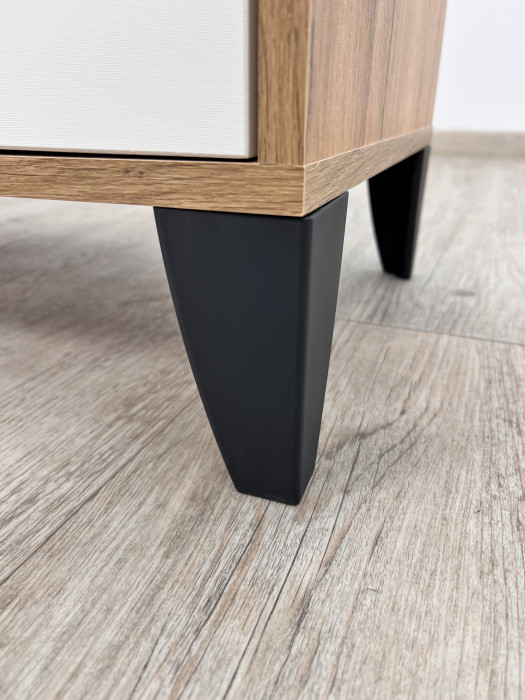 Тумба ТВ Парус-10 дуб крафт золотой/карбон латте