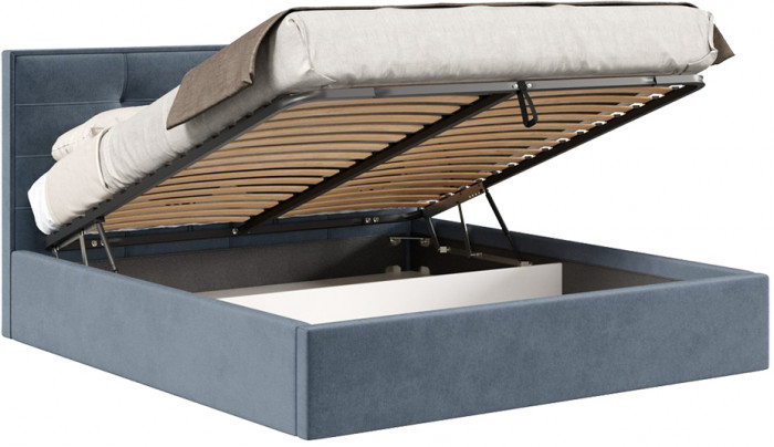 Кровать с подъёмным механизмом 1800 Римини, темно-серый 017