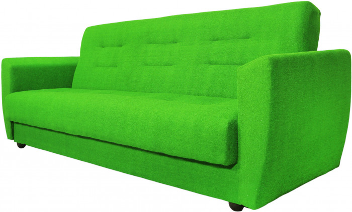 Диван Лира 140 зеленый , пружинный блок Боннель