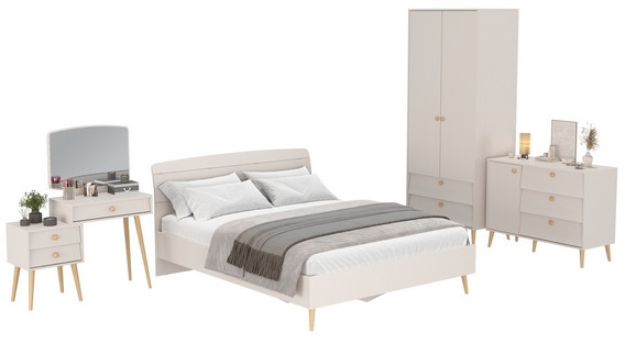 Афина Спальня 05-1600, кашемир серый