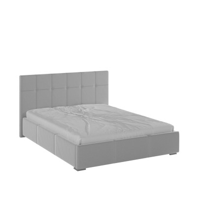 Рио Кровать интерьерная 160 светло-серый квадрат, ПМ