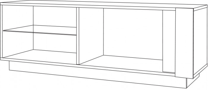 Арчи Тумба 10.85, дуб крафт золотой/камень тёмный