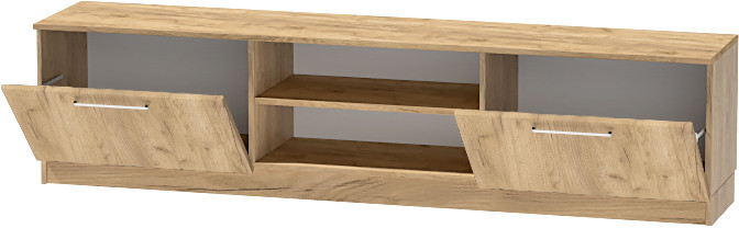 Тумба-2 под ТВ напольная "Иннэс-7", Дуб крафт золотой