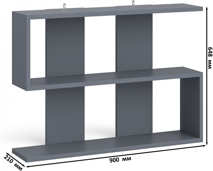 Мори компьютерный стол МС-6 левый + Тумба МА900.1 + Полка 900, графит