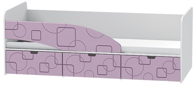 Детская кровать Бриз-3 80х190, квадрат (Шоколад/Ясень шимо светлый/левый)