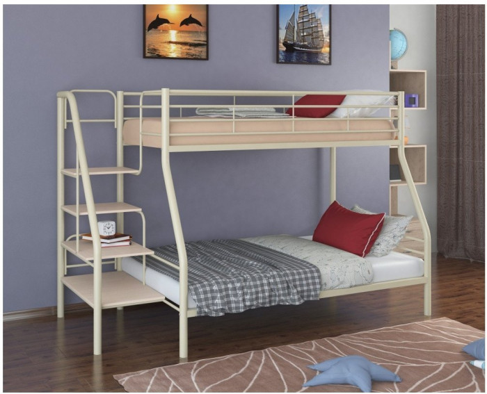 Двухъярусная кровать Толедо-1 (Слоновая кость)