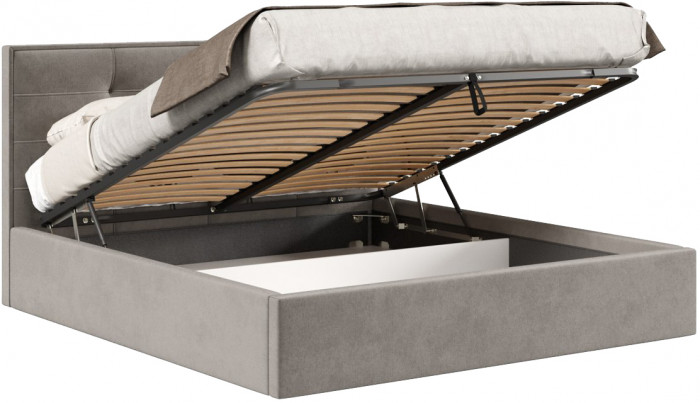 Кровать с подъёмным механизмом 1800 Римини, пепел 112