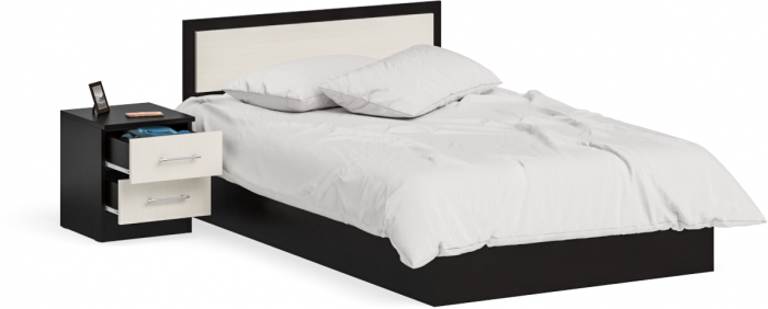 Фиеста Кровать 1200 + тумба, венге/дуб лоредо