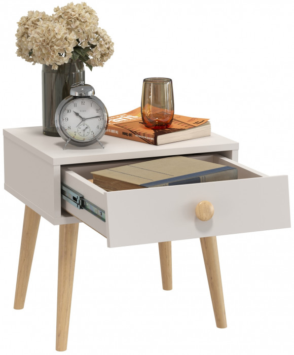 Афина Спальня 4-09901М1к.с. Тумба прикроватная, кашемир серый