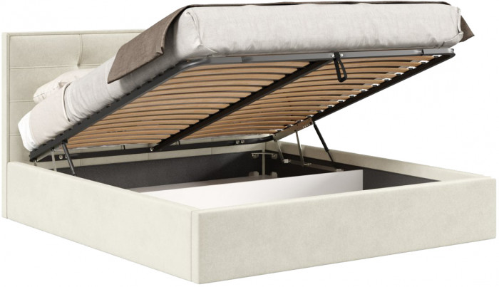 Кровать с подъёмным механизмом 1800 Римини, светло-бежевый 303