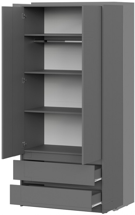 Шкаф Айден ШК06-900, Графит серый