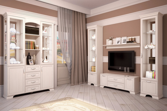 Тумба для ТВ закрытая Венеция 21