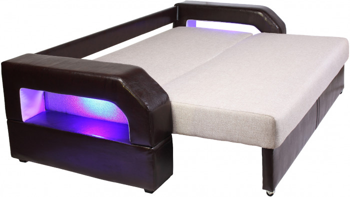 Диван еврокнижка Манчестер 160 рогожка бежевый НПБ