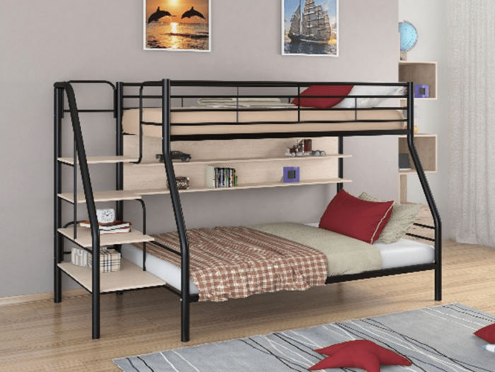 Двухъярусная кровать Толедо-1П (Серый)