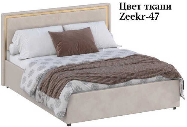 Кровать 140 с ортопед. основанием КР-431-М-14, Микровелюр Zeekr-47