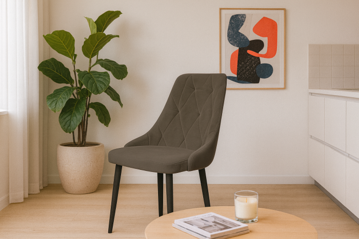 Стул "Граф" черный матовый Томми 11 графит