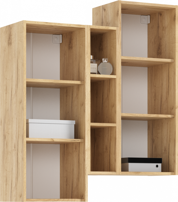 Флэш Модульная Гостиная, вариант №1, Браш вайт/Дуб крафт