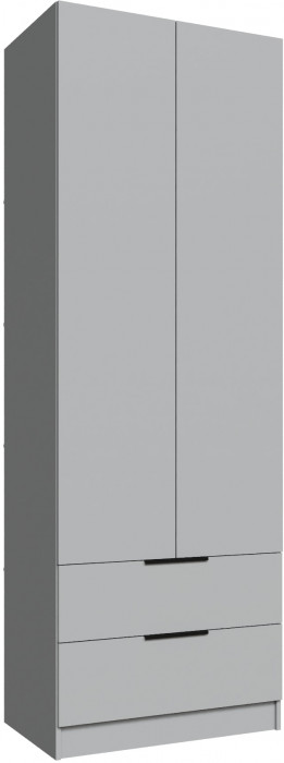 Шкаф Мадрид (0,8) с 2 ящ. без зеркала, Камень серый