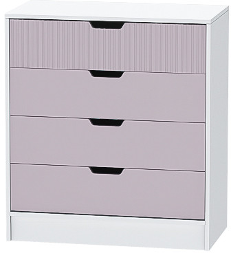 Детская комната Бриз МДФ, набор 9, Белый/Ирис (Полосы)