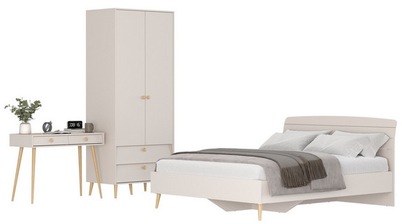 Афина Спальня 07-1600, кашемир серый