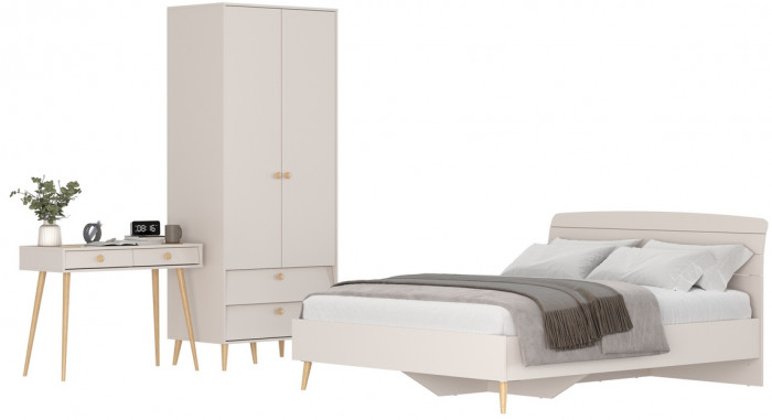 Афина Спальня 07-1600, кашемир серый