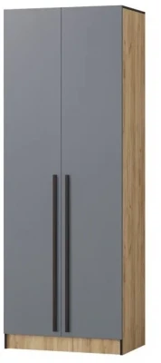 Шкаф Бастион 800, Графит/Дуб крафт золотой