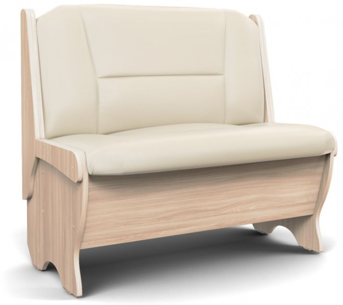 Скамья Лотос 950 ясень светлый/крем