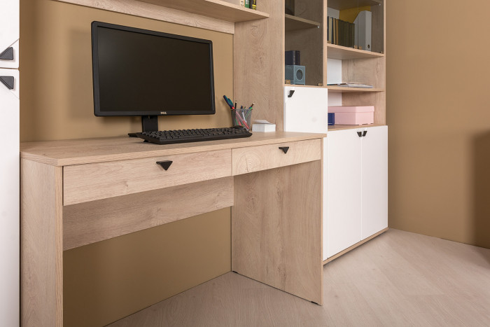 Бостон 12.69 компьютерный стол, дуб эндгрейн элегантный