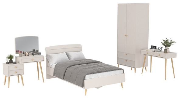 Афина Спальня 08-1200, кашемир серый